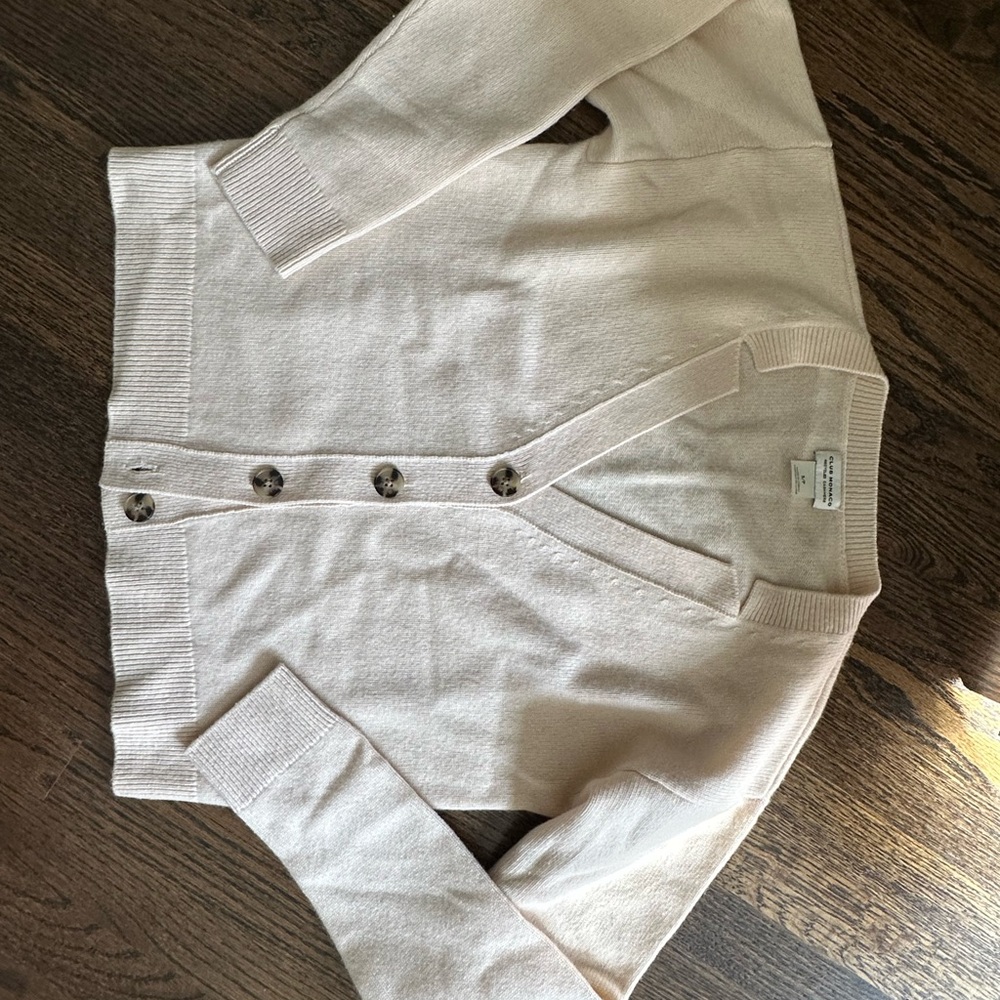Club Monaco Button-Up Cashmere Cardigan